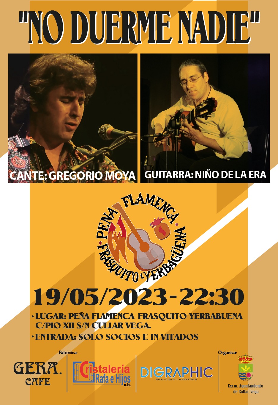 "No Duerme Nadie", nueva actuación en la Peña Flamenca "Frasquito Yerbabuena"