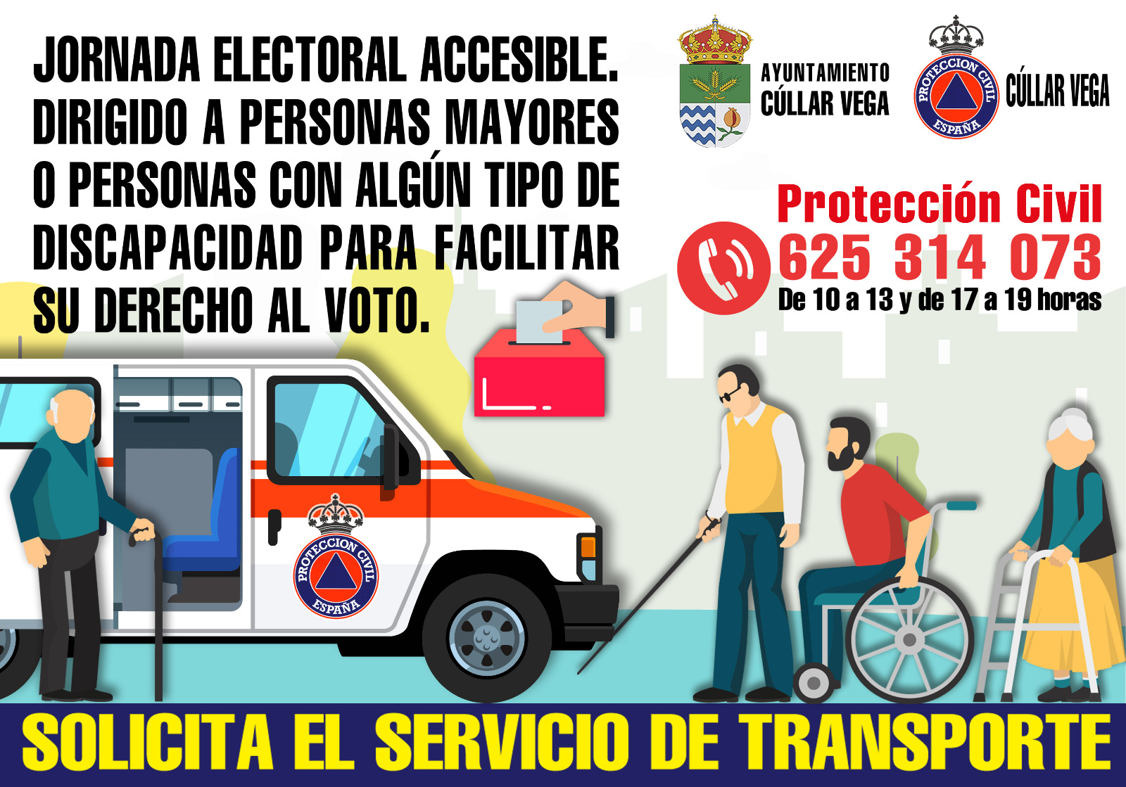 Solicita el servicio de transporte para la jornada electoral