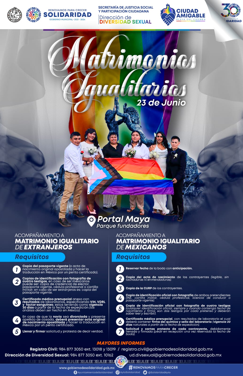 Aprueban subsidios ficales para la comunidad LGBTTTIQ+ – H. Ayuntamiento de Solidaridad