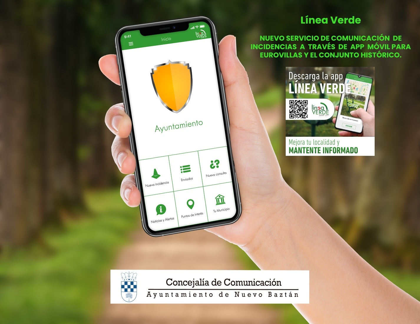 El Ayuntamiento implanta un servicio de comunicación de incidencias a través de APP Móvil