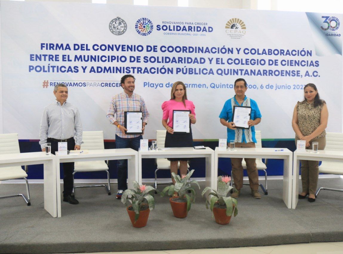 Lili Campos firma convenio para mejorar el servicio público – H. Ayuntamiento de Solidaridad