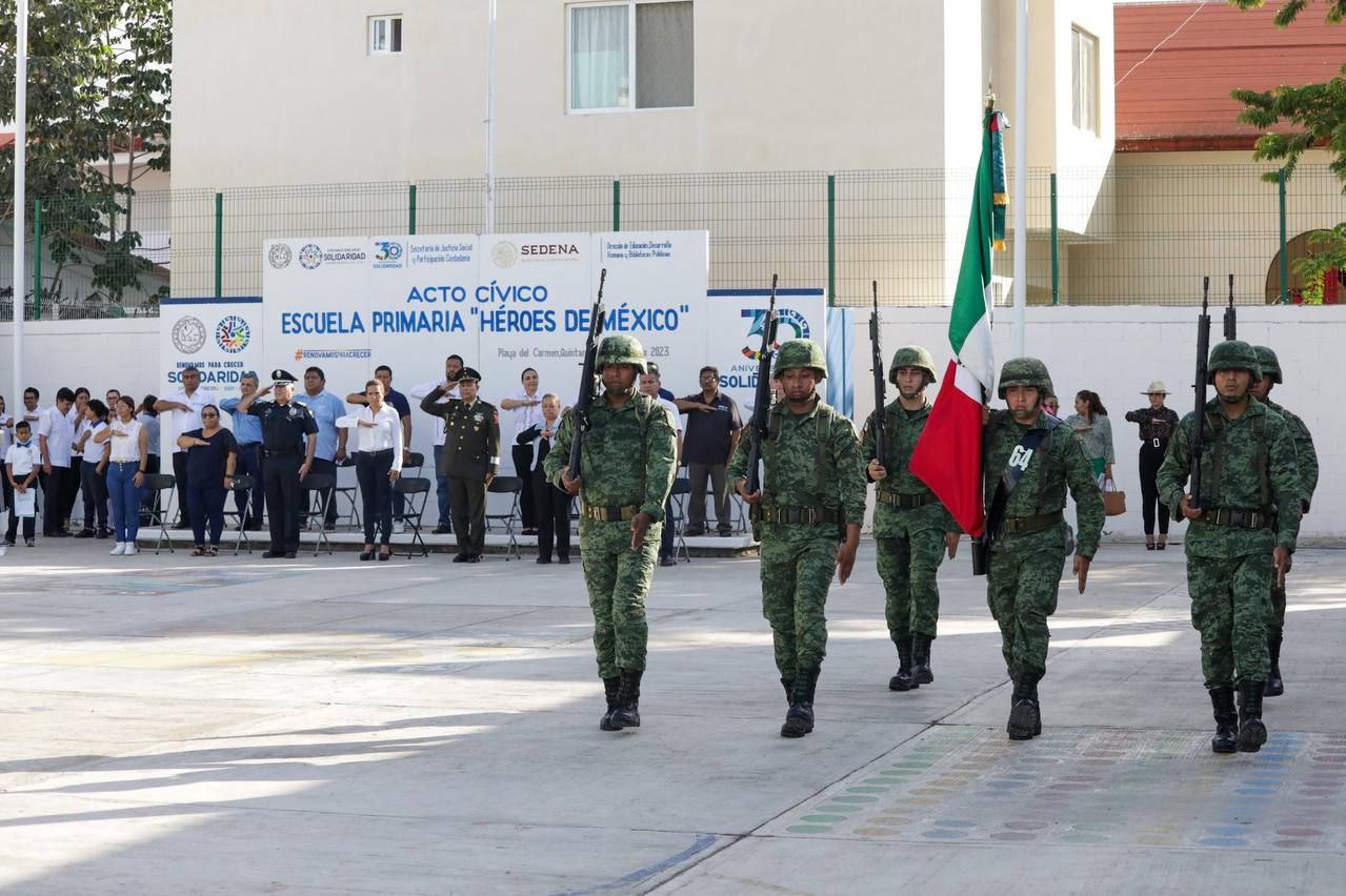 Lili Campos fomenta valores cívicos y patrios – H. Ayuntamiento de Solidaridad