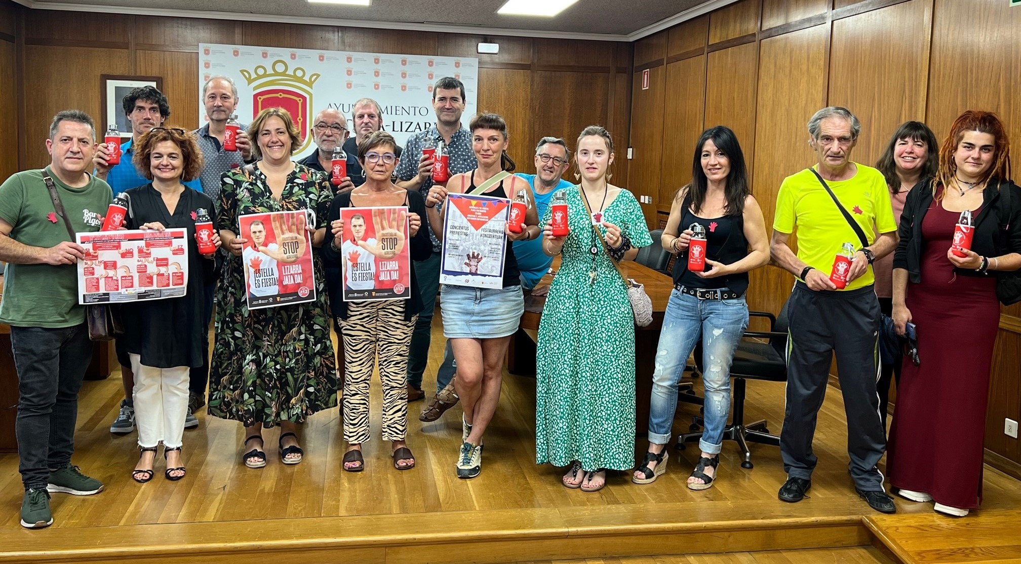El Ayuntamiento presenta su campaña ‘Por unas fiestas igualitarias y libres de agresiones sexistas’, que incluye la grabación de un vídeo de sensibilización entre otras muchas acciones – Ayuntamiento Estella-Lizarra Udala