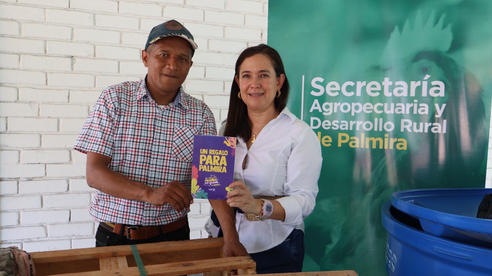 En el cumpleaños 250 de Palmira, entregamos cámaras térmicas, herramientas y biofábricas a productores rurales -