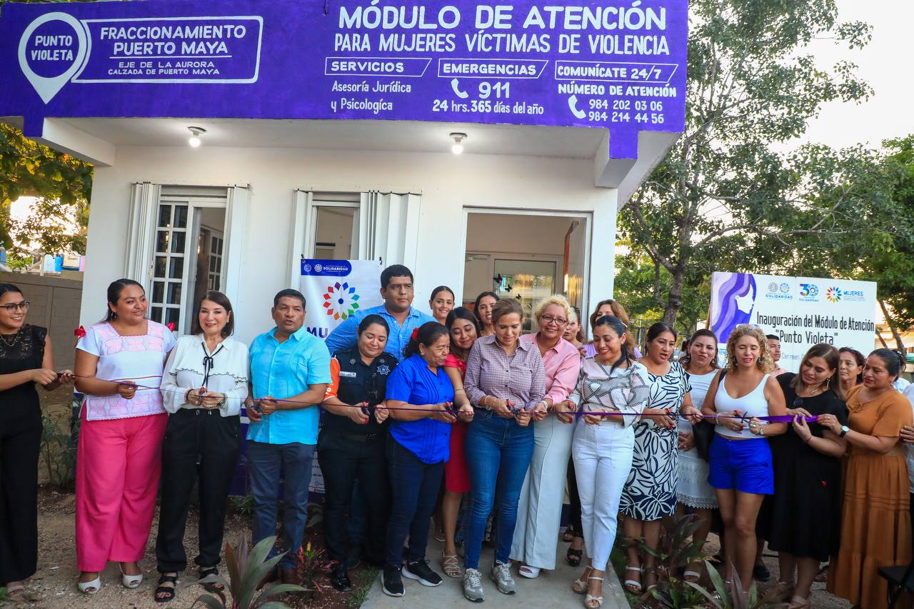 Inaugura Lili Campos Punto Violeta en Puerto Aventuras – H. Ayuntamiento de Solidaridad
