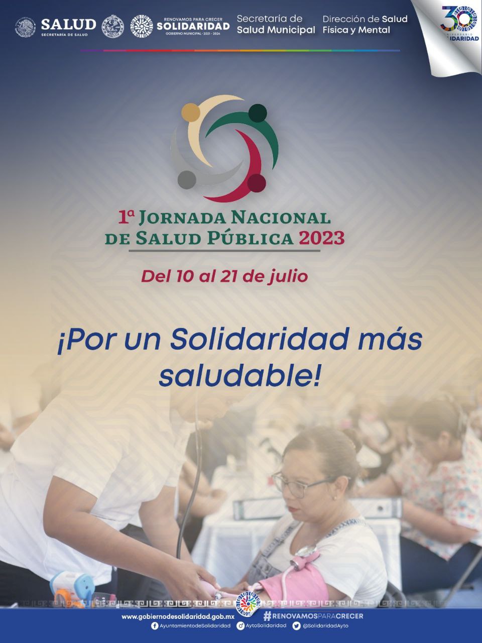 Jornada nacional de salud en Solidaridad – H. Ayuntamiento de Solidaridad