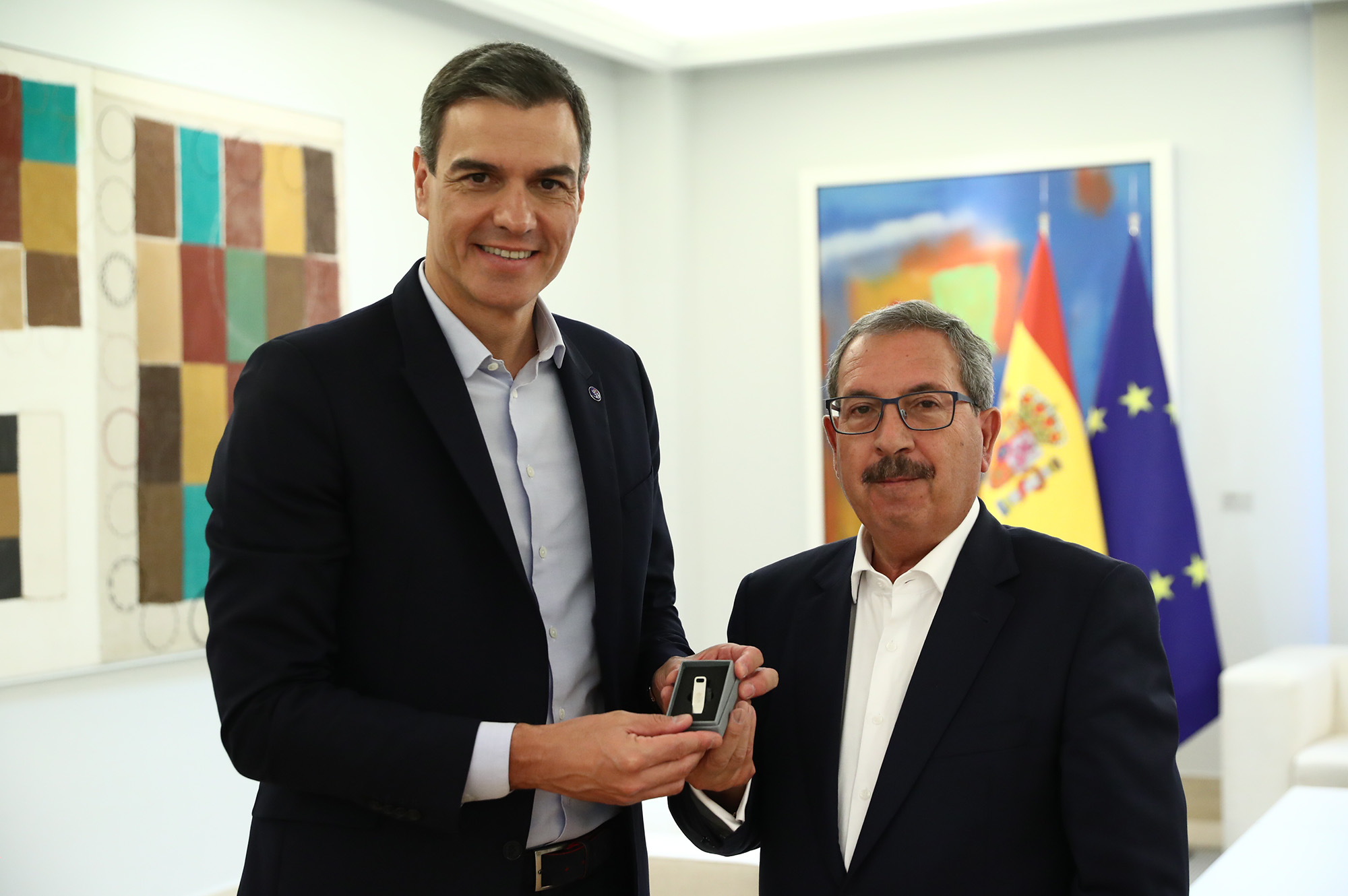 La Moncloa. 14/07/2023. El presidente del Gobierno recibe al presidente del Consejo General del Poder Judicial [Presidente/Actividad]