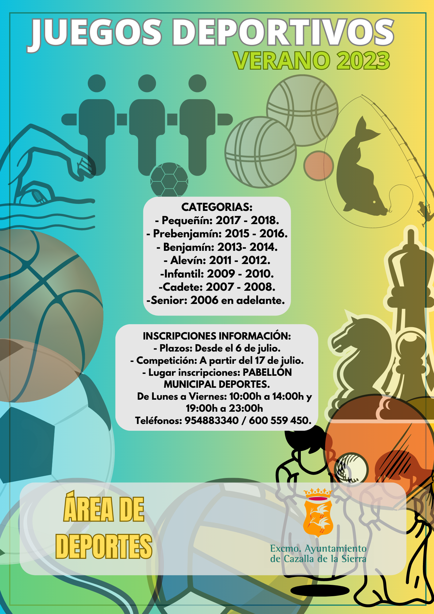 Vuelven los «JUEGOS DEPORTIVOS DE VERANO 2023». – Cazalla de la Sierra