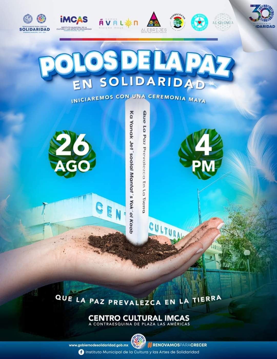 Colocarán un “polo de paz” en Solidaridad – H. Ayuntamiento de Solidaridad