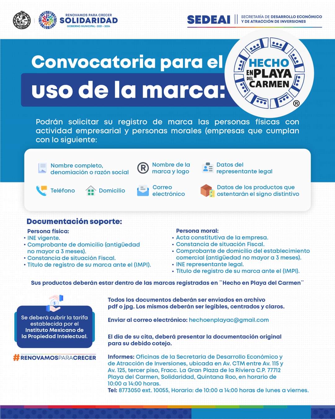 Gobierno emite convocatoria para pertenecer a “Hecho en Playa del Carmen” – H. Ayuntamiento de Solidaridad