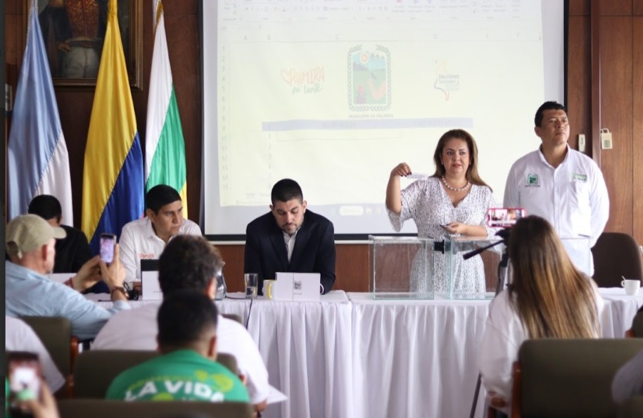 ¡Atento! La administración municipal realizó sorteo de espacios públicos para propaganda electoral en Palmira -
