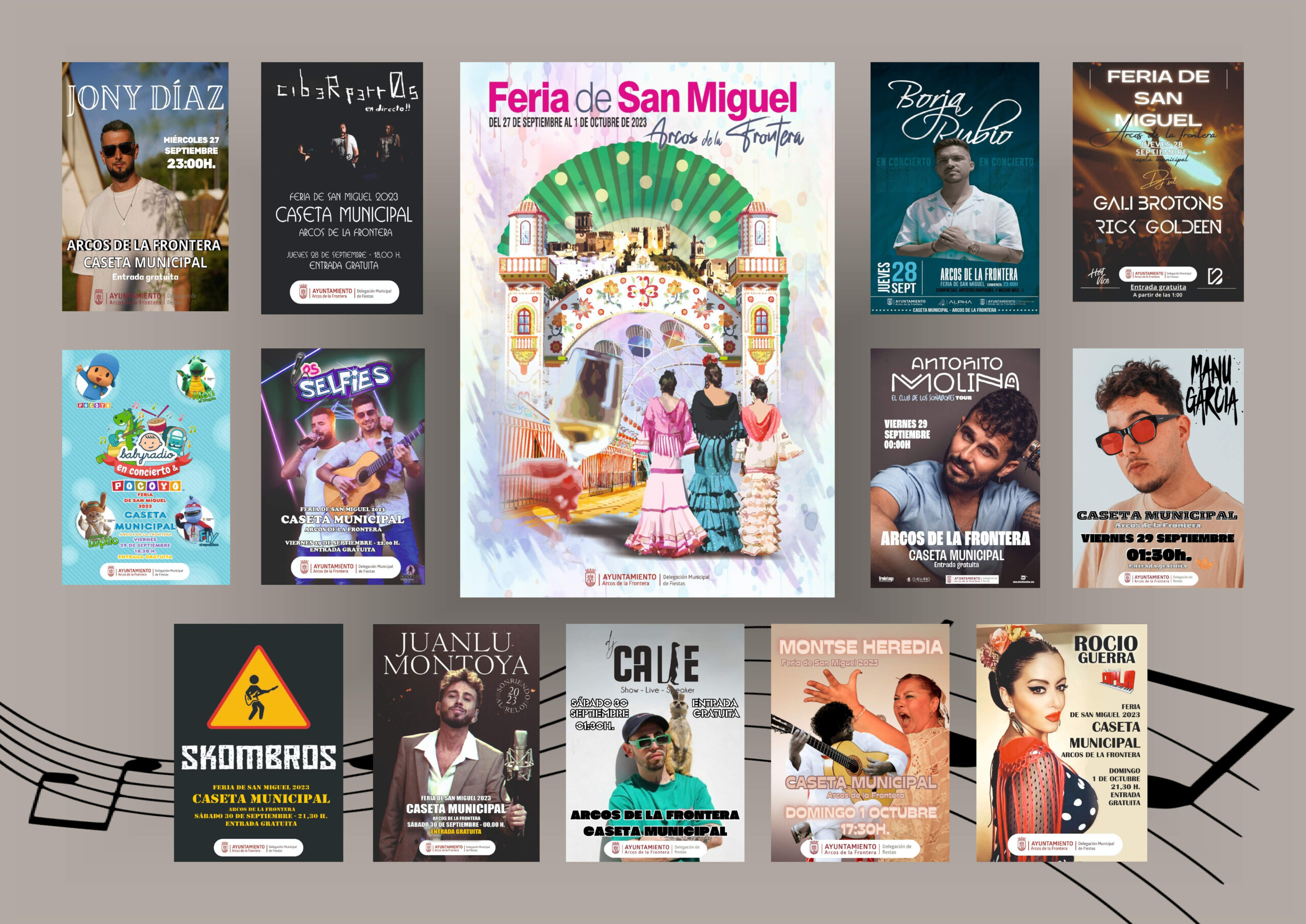 Actuaciones musicales Feria de San Miguel 2023