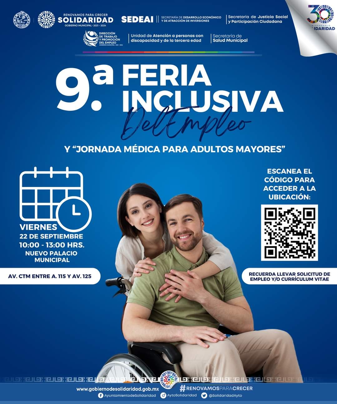 Alistan 9ª Feria Inclusiva del empleo – H. Ayuntamiento de Solidaridad