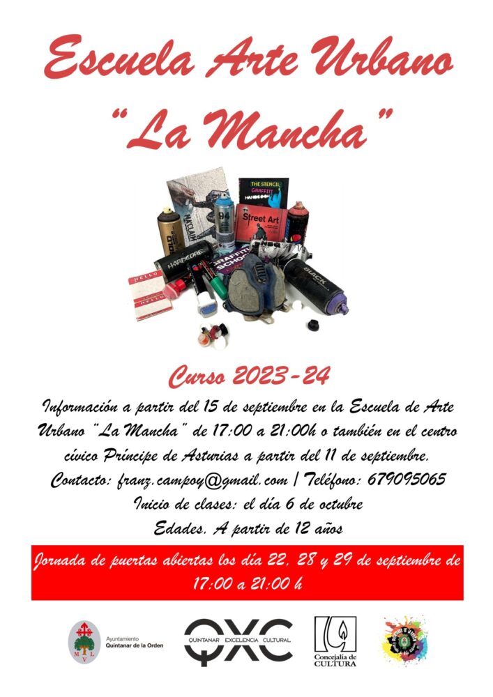 Charlas informativas y jornadas de puertas abiertas en la Escuela de Arte Urbano "La Mancha"