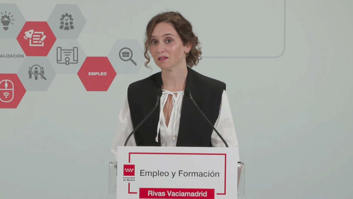 Díaz Ayuso anuncia la renovación automática de la demanda de empleo de los ciudadanos afectados por la DANA para evitar desplazamiento a las oficinas