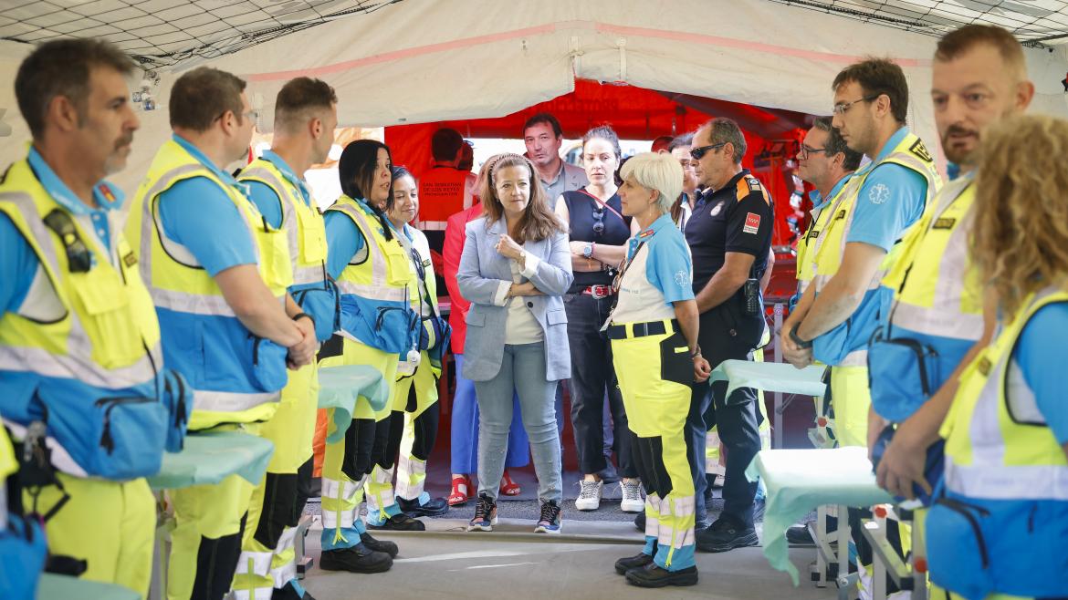 La Comunidad de Madrid despliega un dispositivo sanitario con hospital de campaña en los encierros de San Sebastián de los Reyes