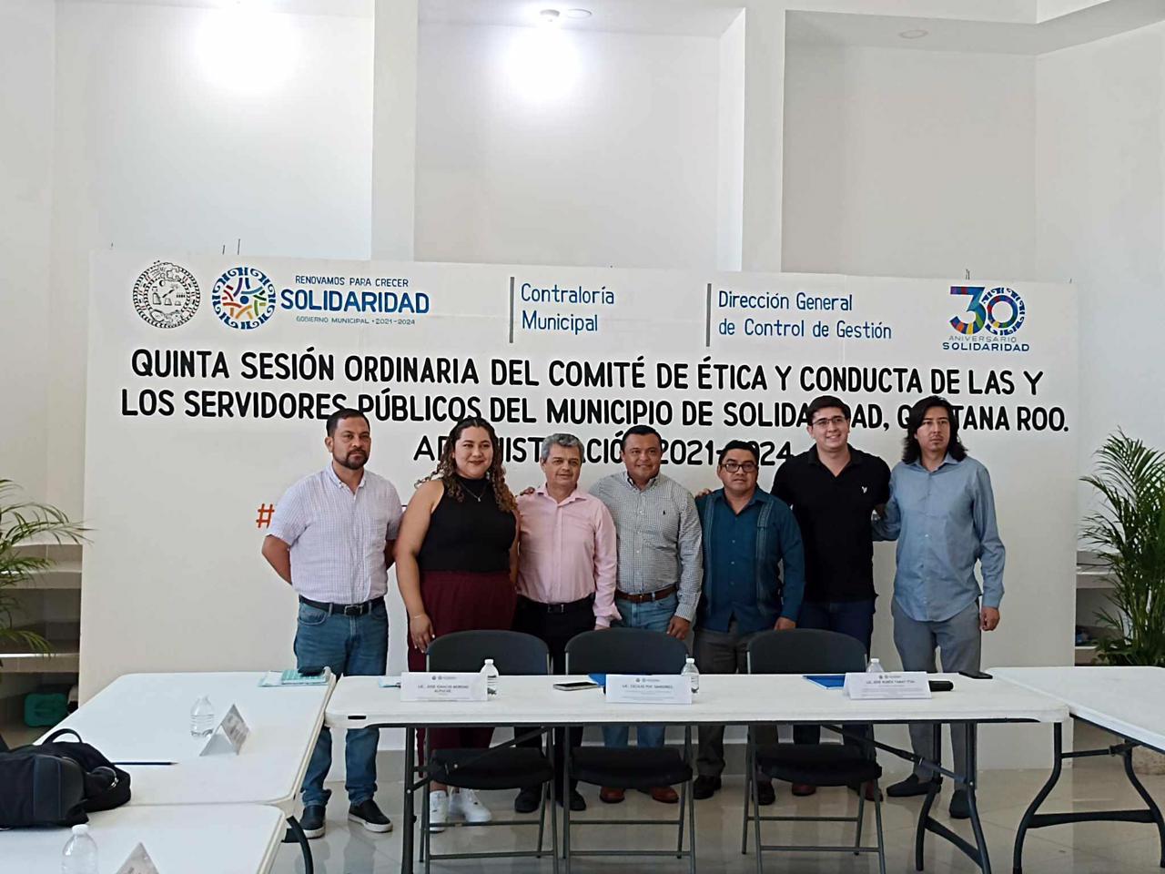 Trabajadores capacitados y conocedores del código de ética y conducta – H. Ayuntamiento de Solidaridad