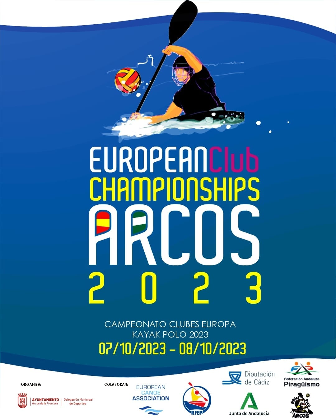 Campeonato Clubes Europa Kayak Polo 2023 en Arcos
