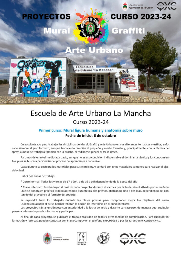 Comienzan los cursos en la Escuela de Arte Urbano de Quintanar
