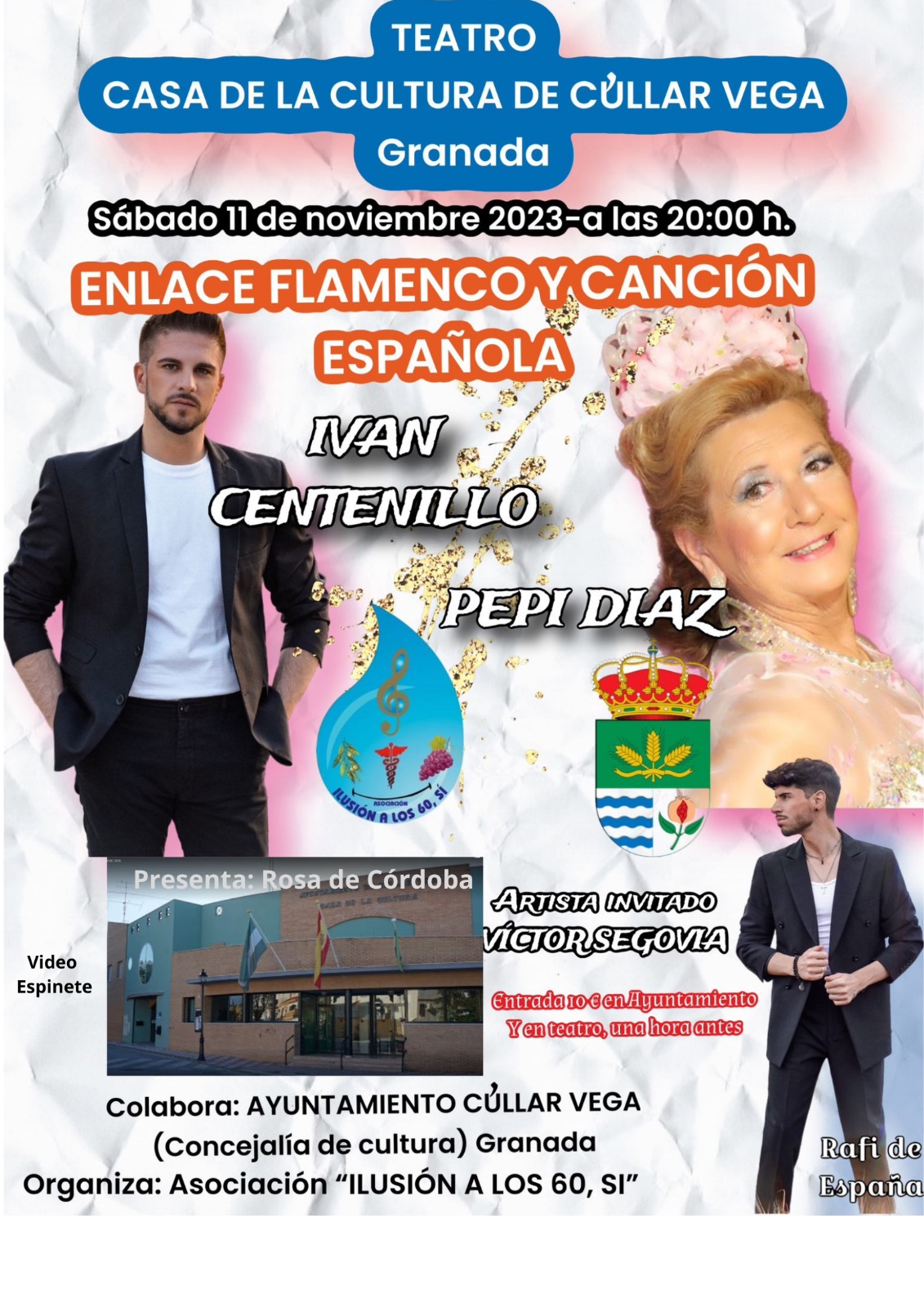 Enlace Flamenco y Canción Española con Iván Centenillo, Pepi Díaz y Víctor Segovia.