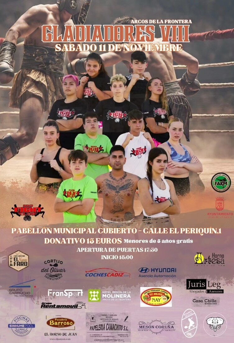 «GLADIADORES VIII» - Excmo. Ayuntamiento de Arcos de la Frontera