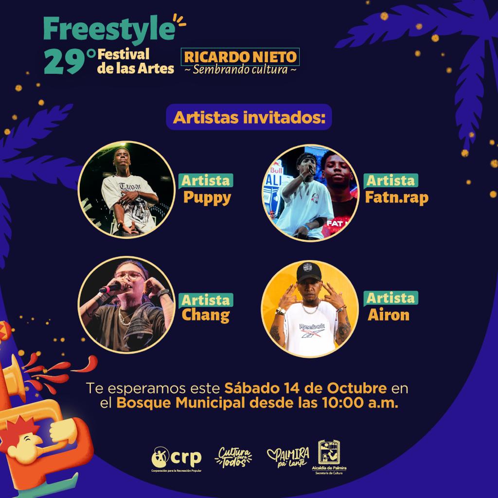 ¡Free Style en Palmira! En el marco del 29º Festival de las Artes Ricardo Nieto podrás disfrutar gratis de este y muchos eventos más -