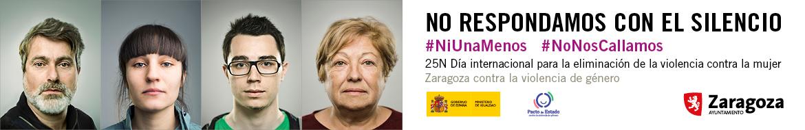 25 de Noviembre. Día Internacional para la Eliminación de la Violencia contra la Mujer. Noticia. Ayuntamiento de Zaragoza