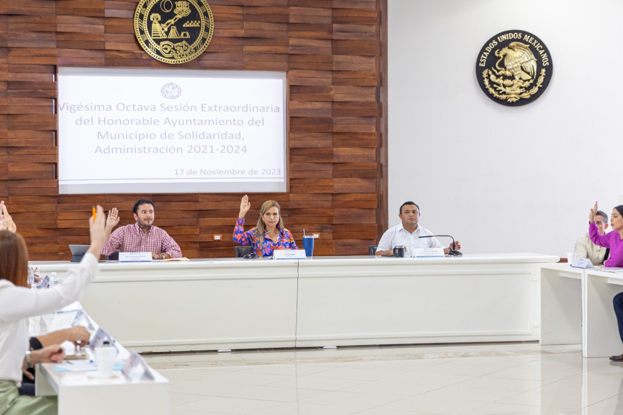 *Autoriza Cabildo enviar iniciativa de ingresos a XVII legislatura” – H. Ayuntamiento de Solidaridad
