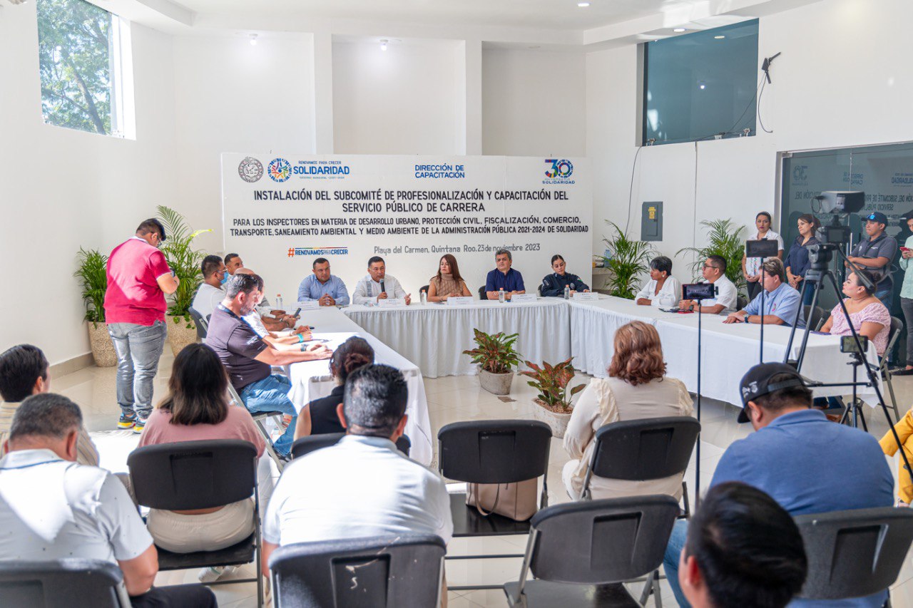 Capacitación profesional a inspectores, para mejor servicio a la población – H. Ayuntamiento de Solidaridad