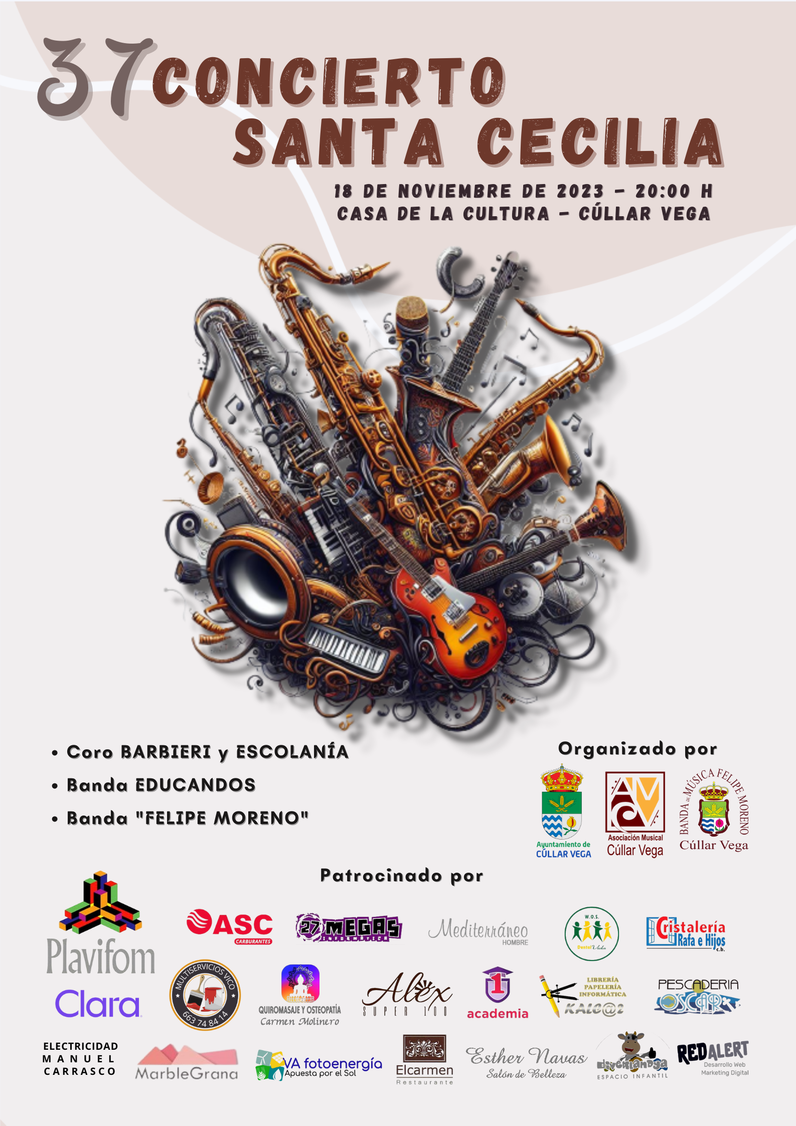 Un concierto de la banda de música de Cúllar Vega recaudará fondos para los más necesitados