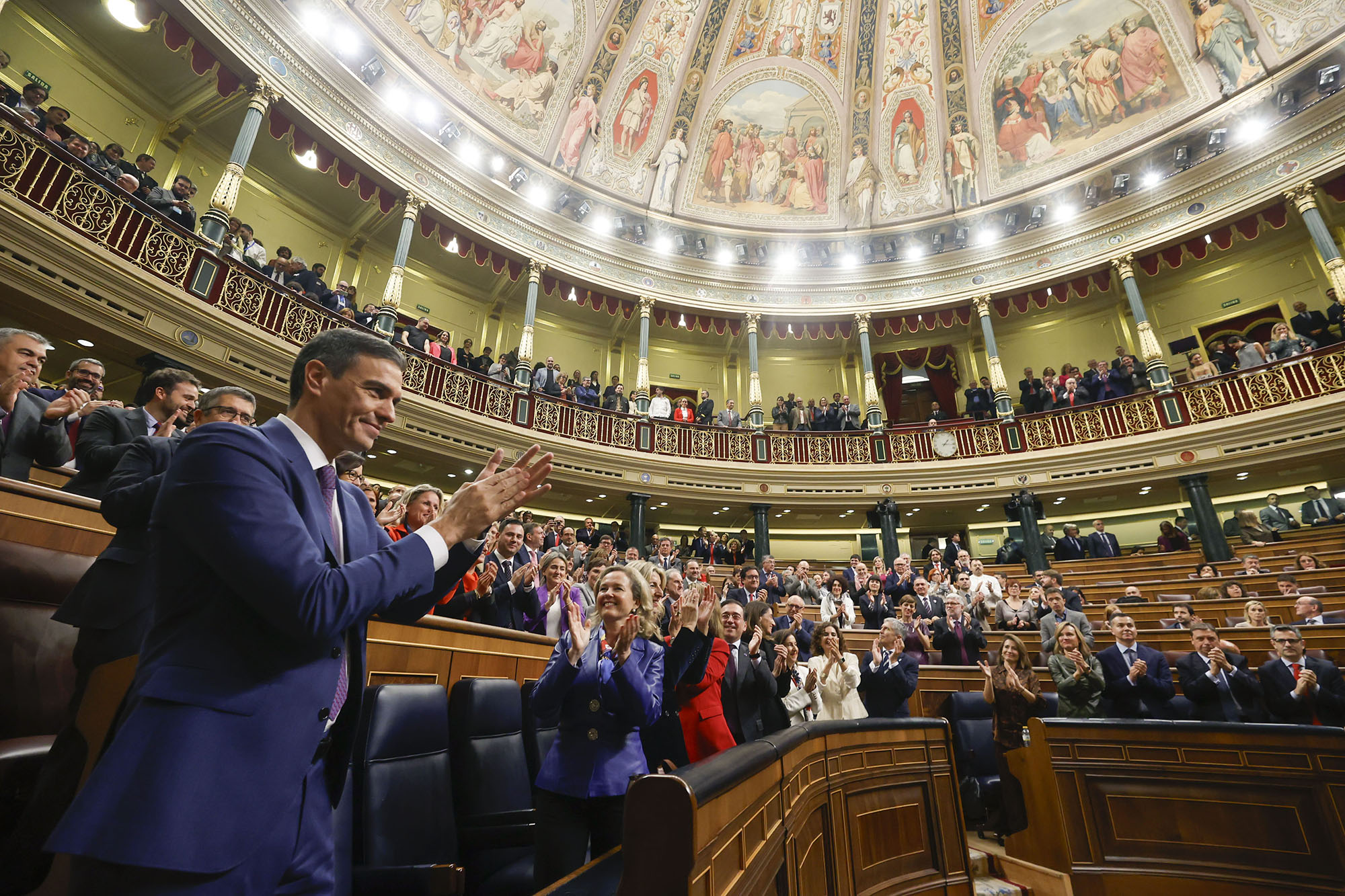 La Moncloa. 16/11/2023. Pedro Sánchez, investido presidente del Gobierno por mayoría absoluta [Presidente/Actividad]