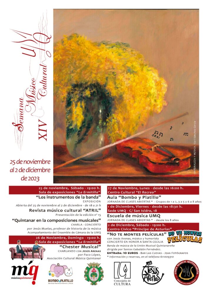 La Unión Musical Quintanareña inaugura exposición este sábado en la Ermitilla