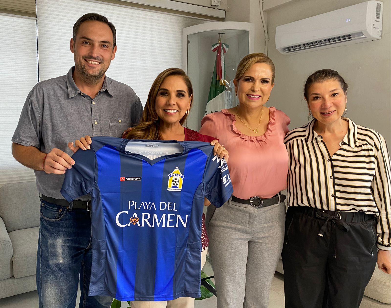 Mara Lezama reconoce el crecimiento deportivo solidarense y la identidad del Inter Playa del Carmen – H. Ayuntamiento de Solidaridad