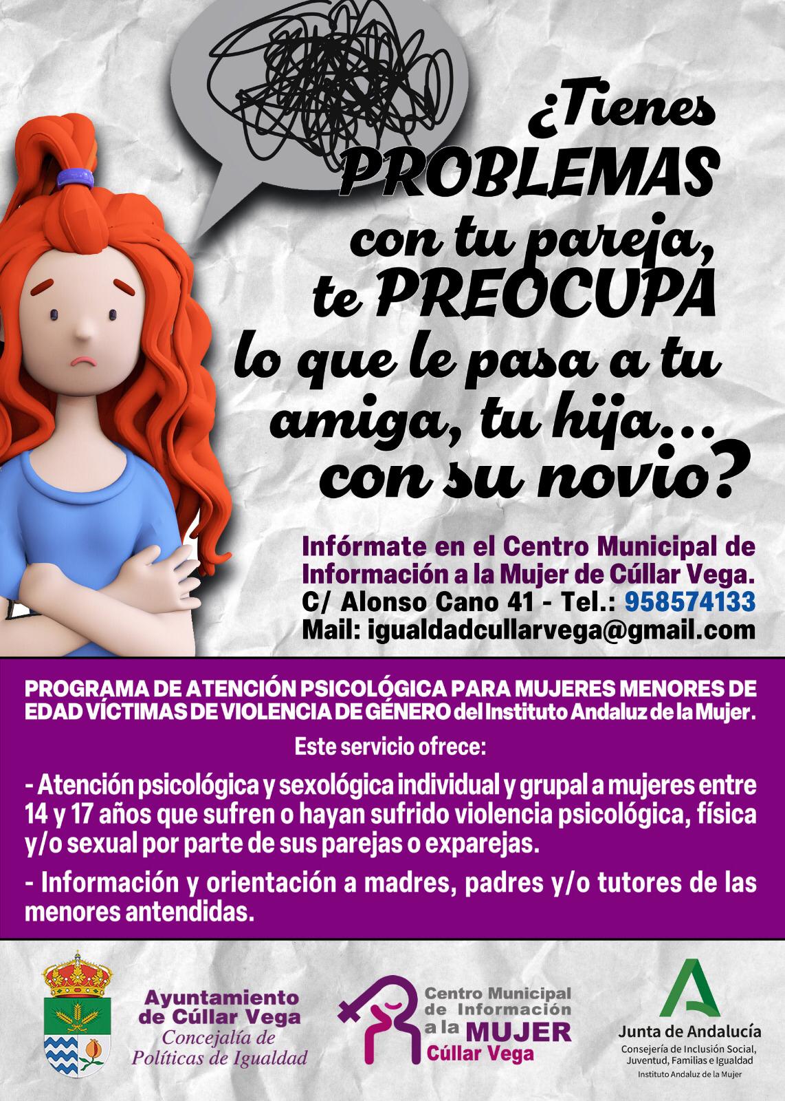 Programa de Atención Psicológica para Mujeres menores de edad víctimas de Violencia de Género