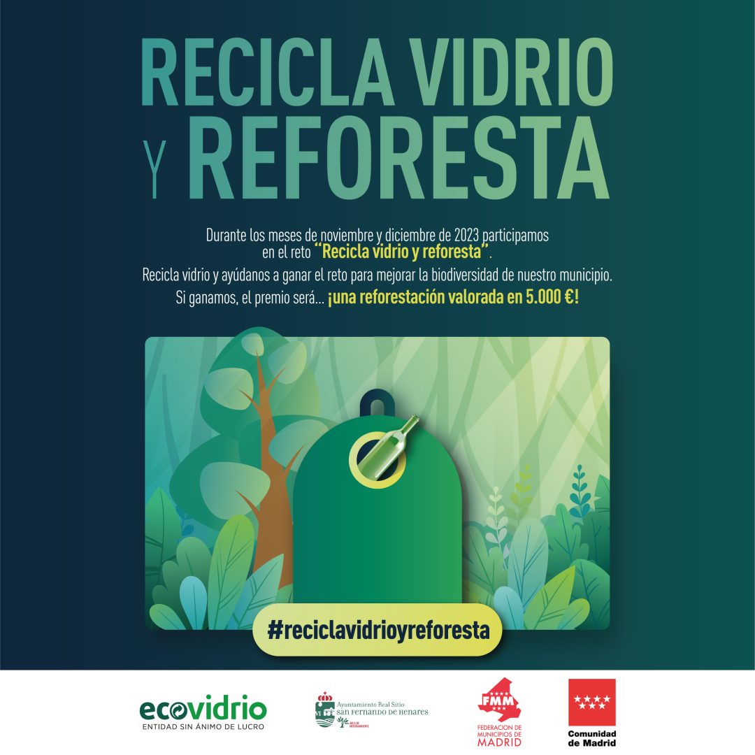 San Fernando de Henares se suma a la campaña de EcoVidrio ‘Recicla vidrio y reforesta’