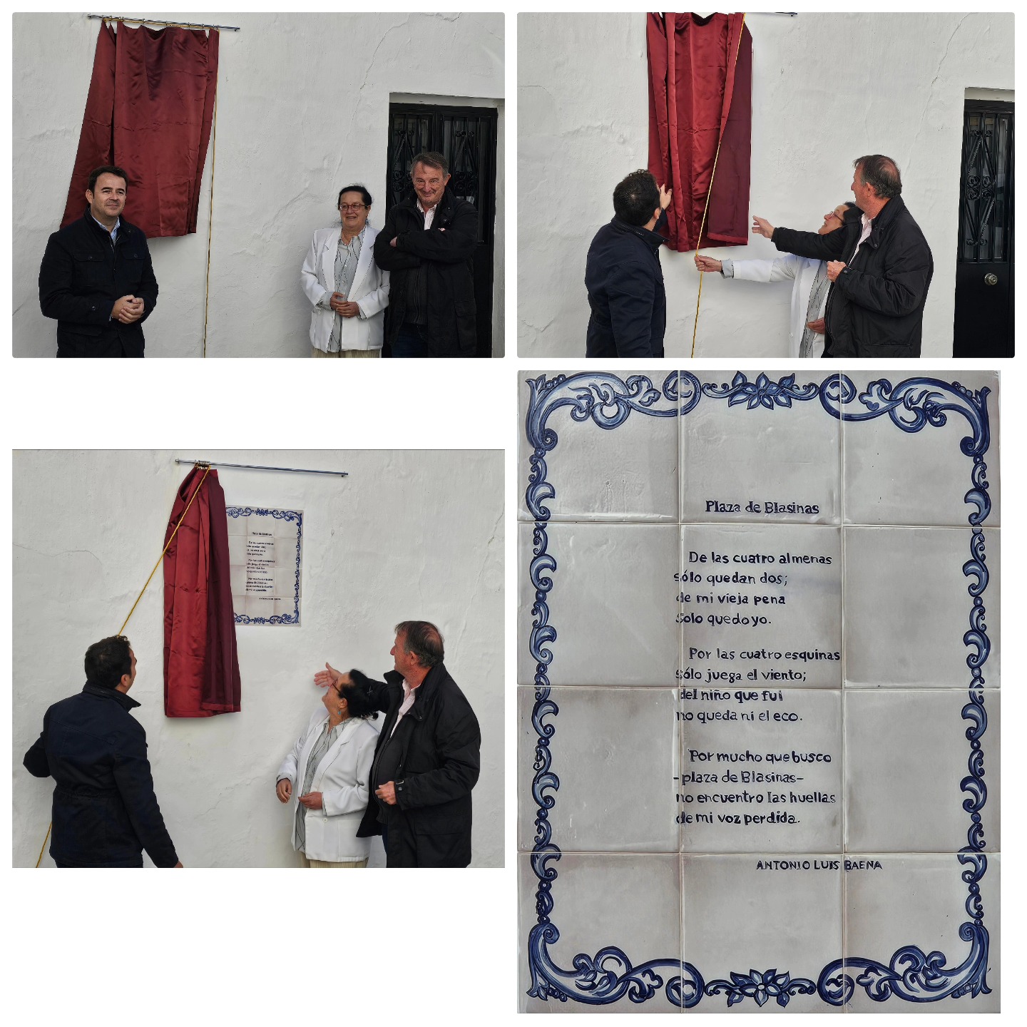 Azulejo en recuerdo al poeta arcense, Antonio Luis Baena