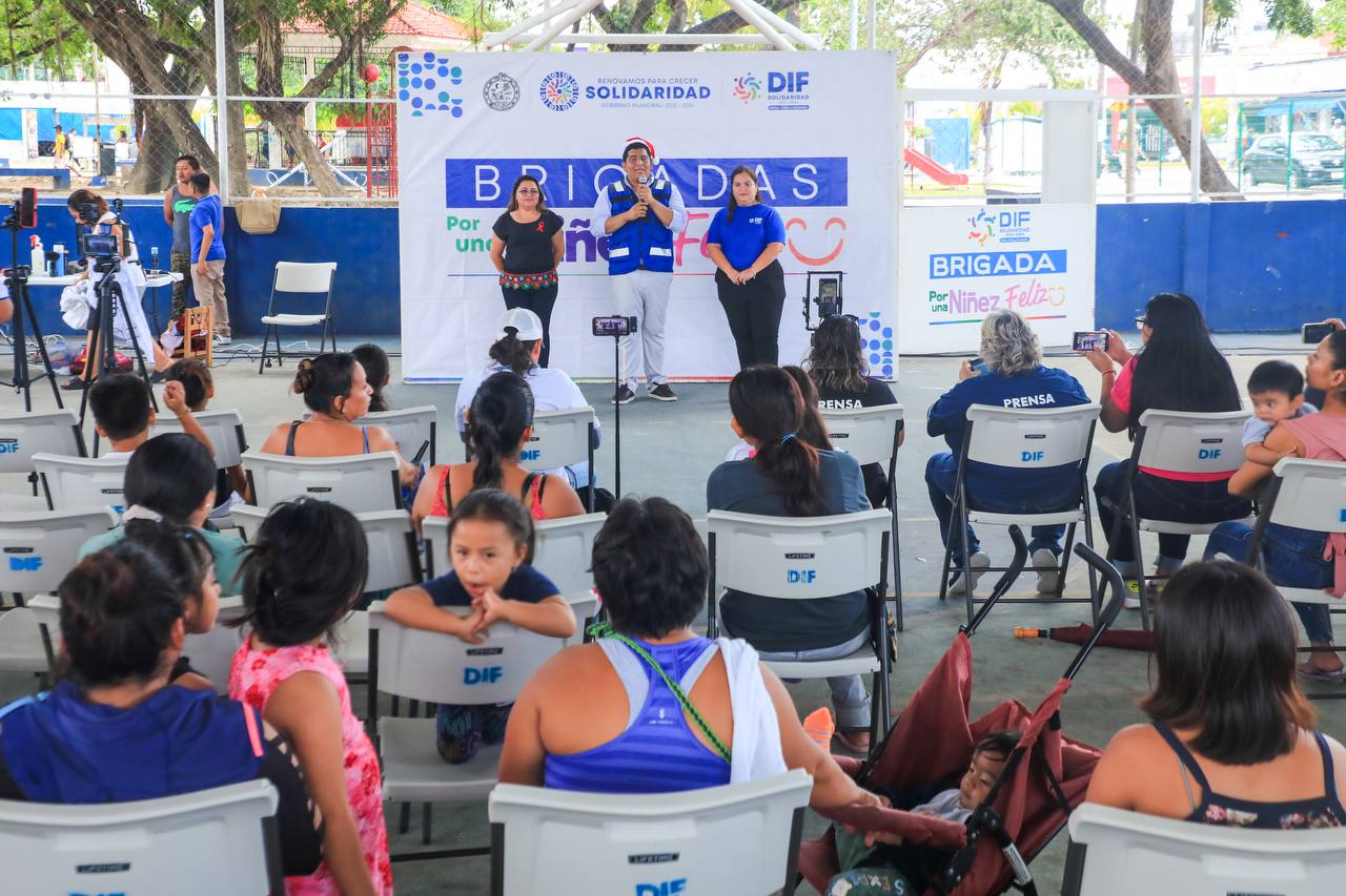 Brigada por una niñez feliz llegó a la Colosio – H. Ayuntamiento de Solidaridad