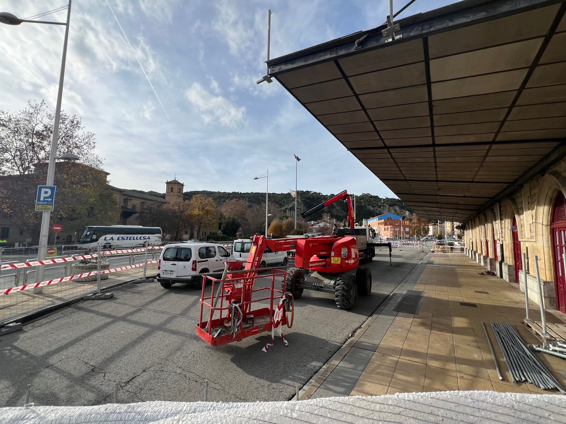 Cambios desde hoy en la estación de autobuses con motivo de la sustitución de la marquesina – Ayuntamiento Estella-Lizarra Udala