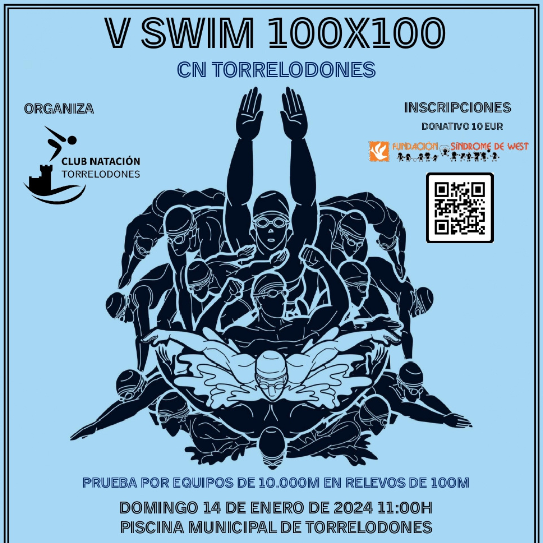 El Club de Natación de Torrelodones organiza un 100x 100 solidario