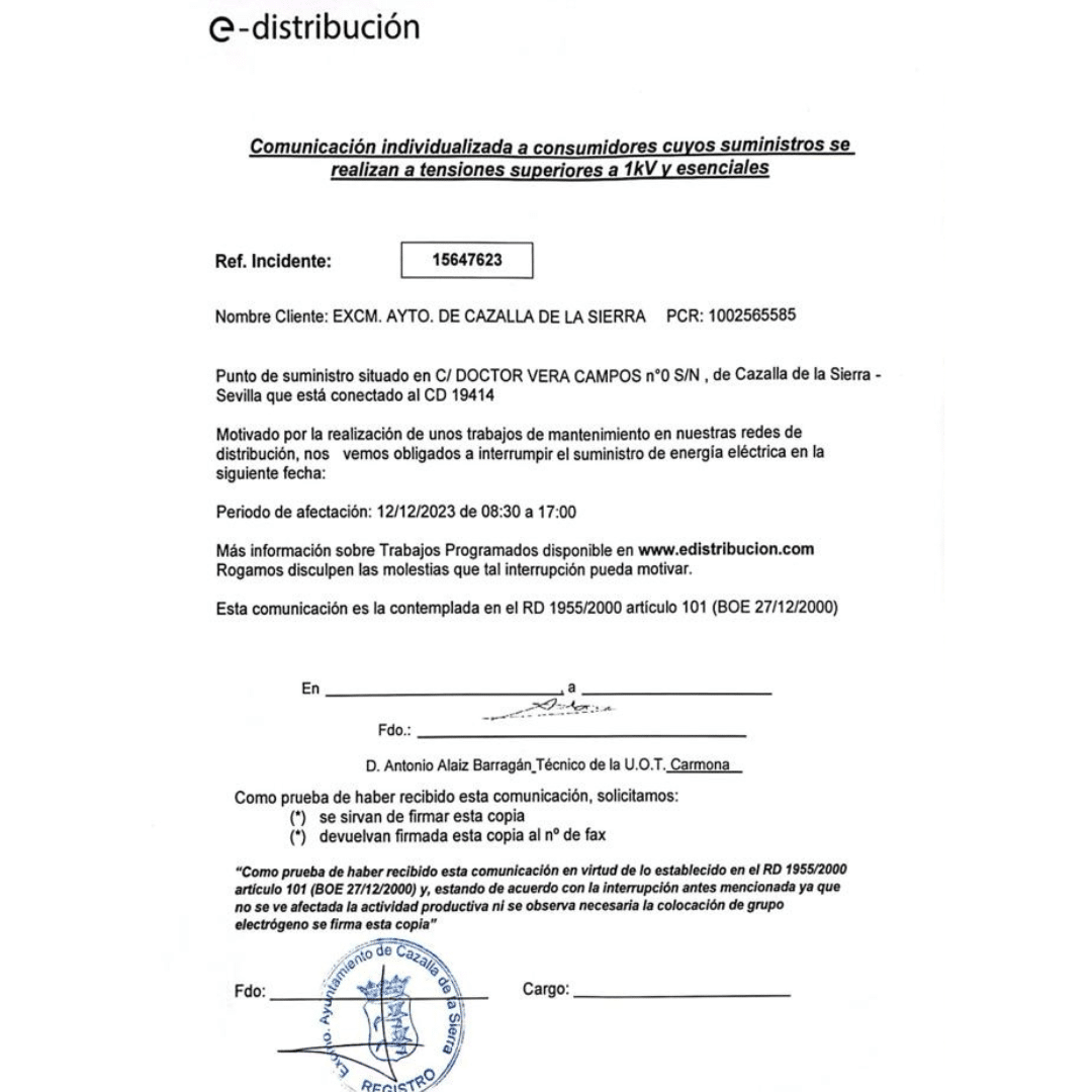 Información de interés E-DISTRIBUCIÓN.💡