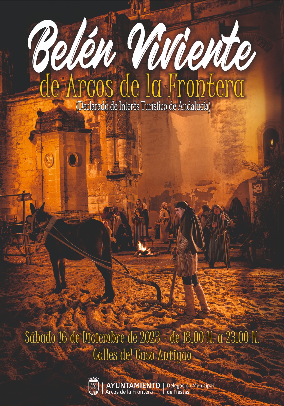 Sábado 16 de diciembre, Belén Viviente 2023 en Arcos de la Frontera