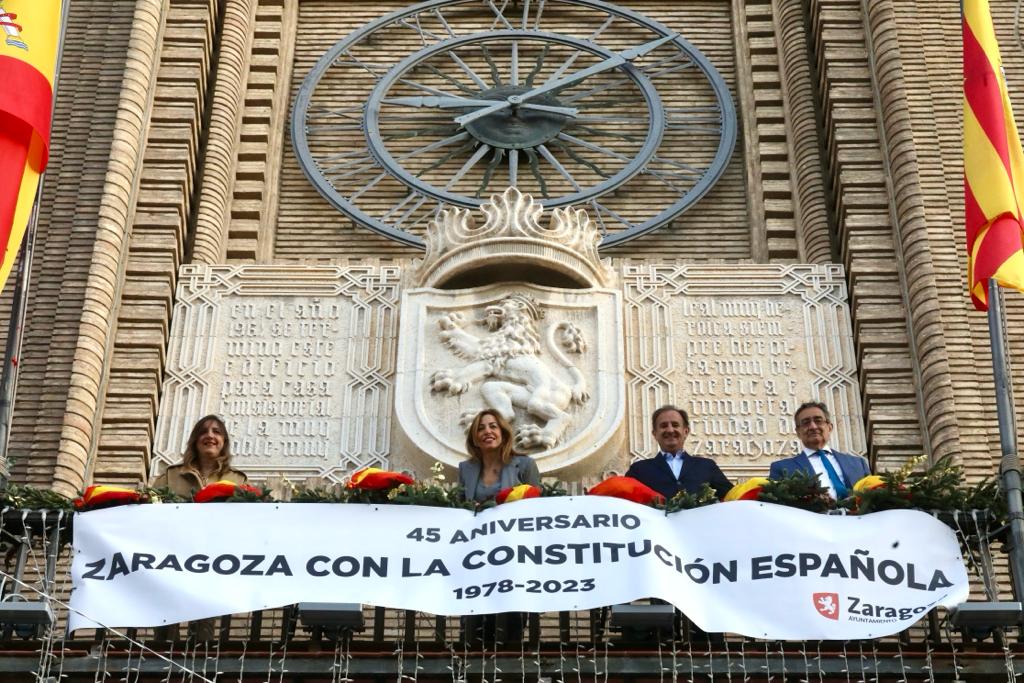 Zaragoza conmemora los 45 años de la Constitución española. Noticia. Ayuntamiento de Zaragoza