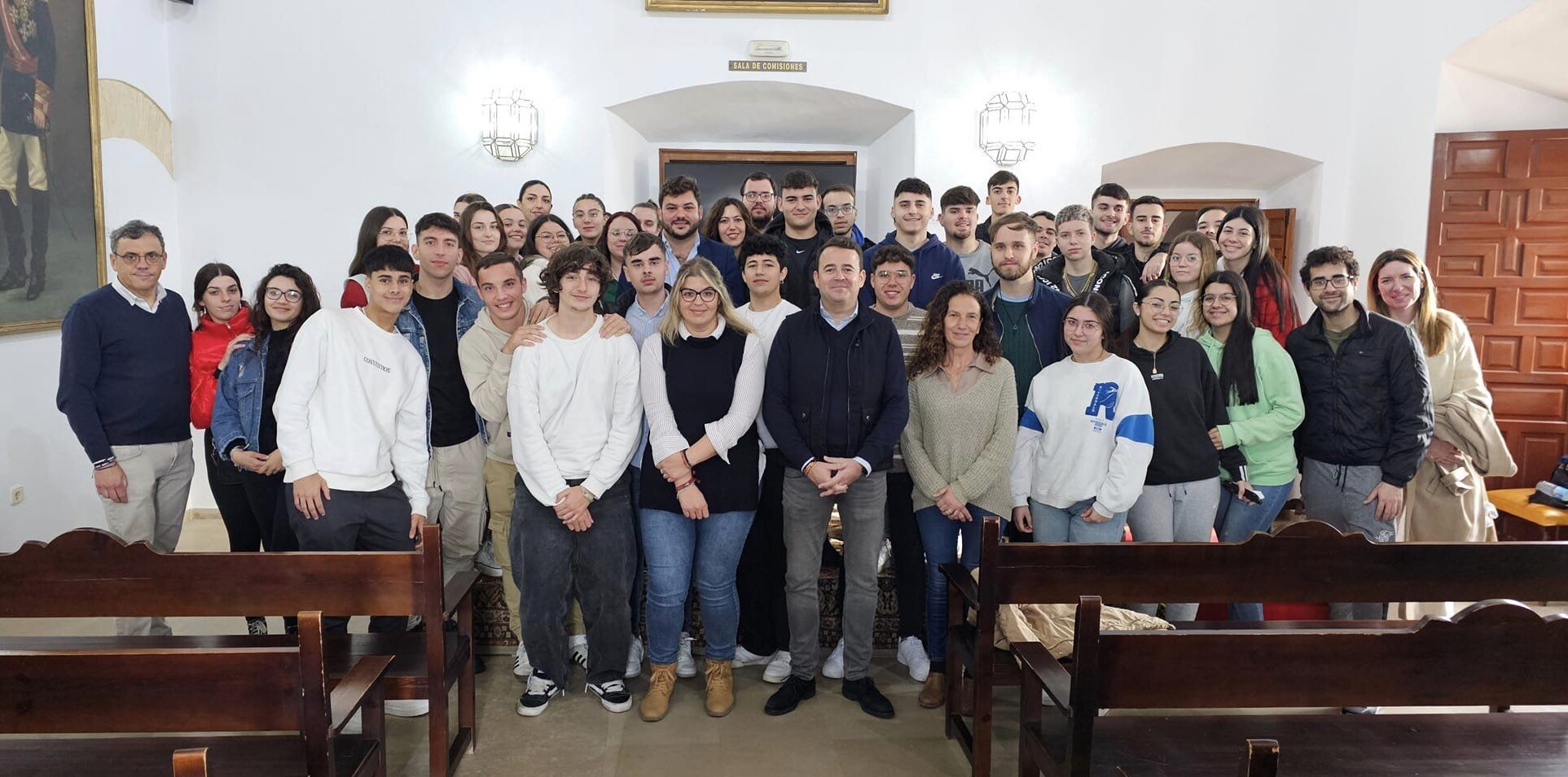 Alumnos del colegio La Salle visitan el Ayuntamiento de Arcos