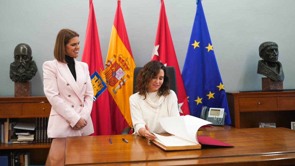 Díaz Ayuso anuncia la entrega este verano de las primeras 300 viviendas de alquiler a precio asequible del Plan Vive en Alcalá de Henares