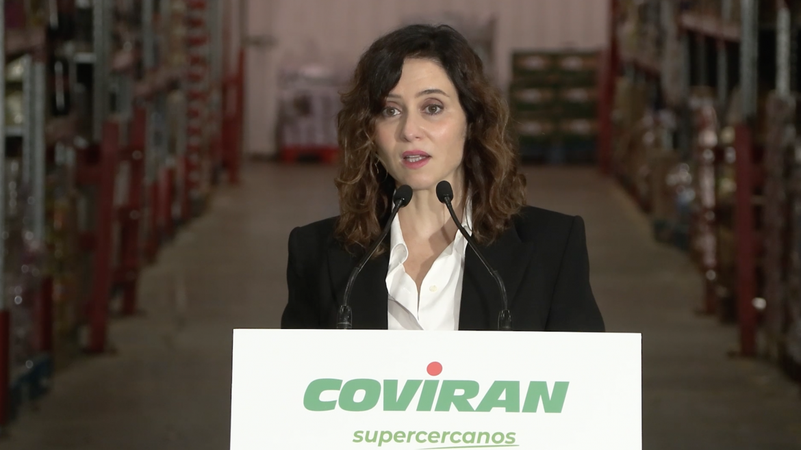 Díaz Ayuso defiende las políticas de Madrid frente a las que están generando una escalada de precios de los productos básicos por encima de la media europea