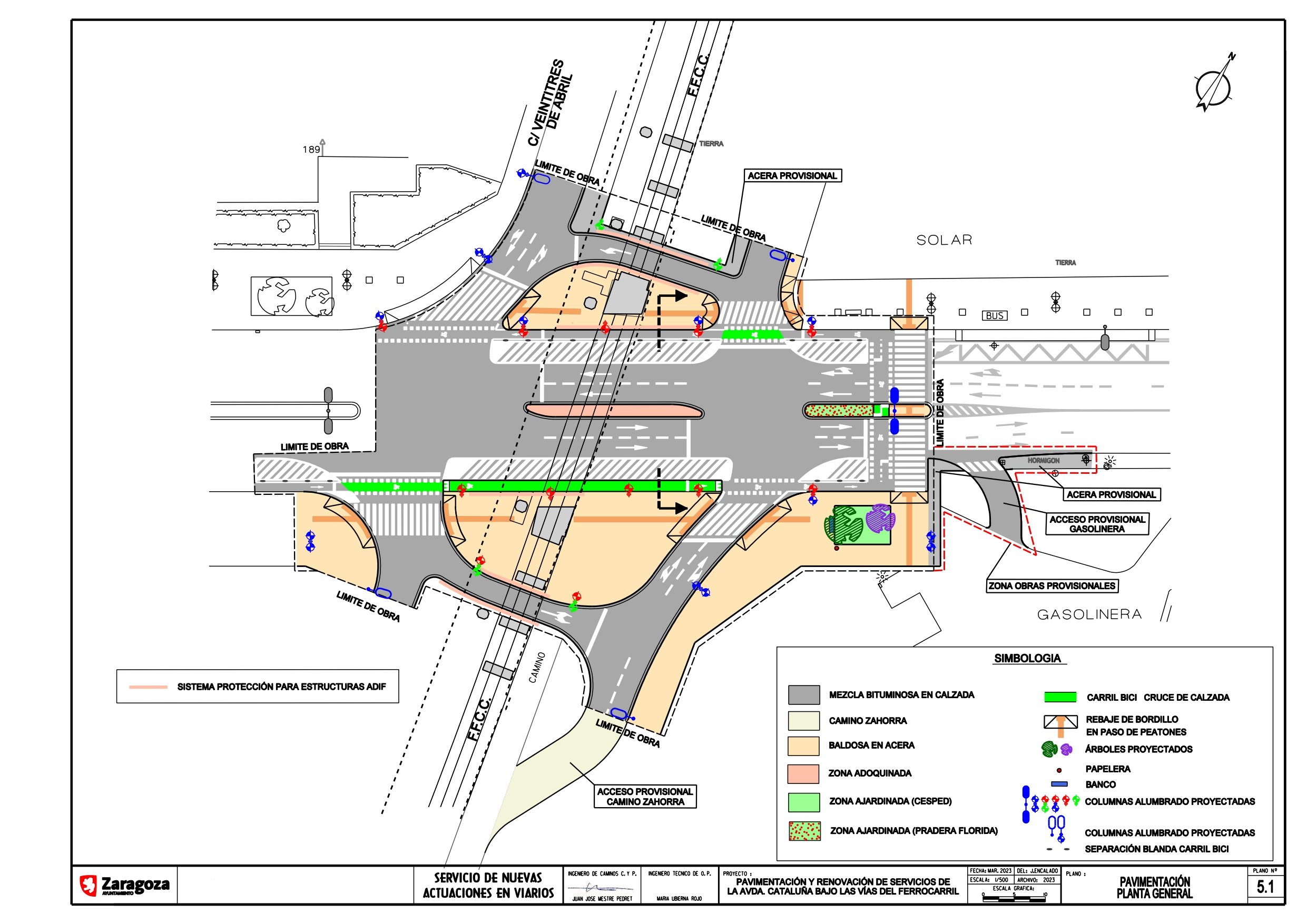 El Gobierno de Zaragoza da luz verde a la segunda fase de la reforma integral de la avenida de Cataluña. Noticia. Ayuntamiento de Zaragoza
