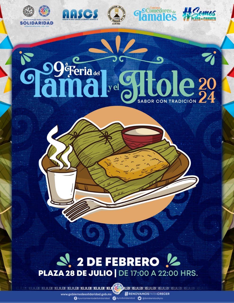 Gobierno invita a la “Feria del Tamal y del Atole 2024” – H. Ayuntamiento de Solidaridad