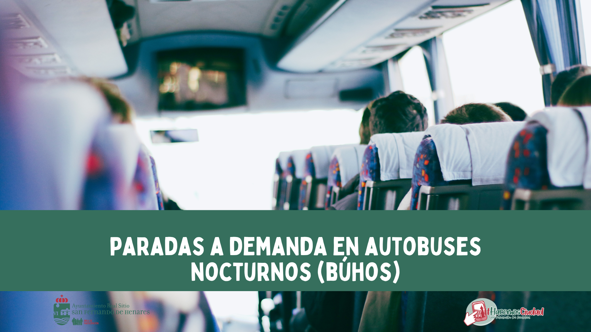 Líneas nocturnas de autobús (búhos) que realizan paradas a demanda