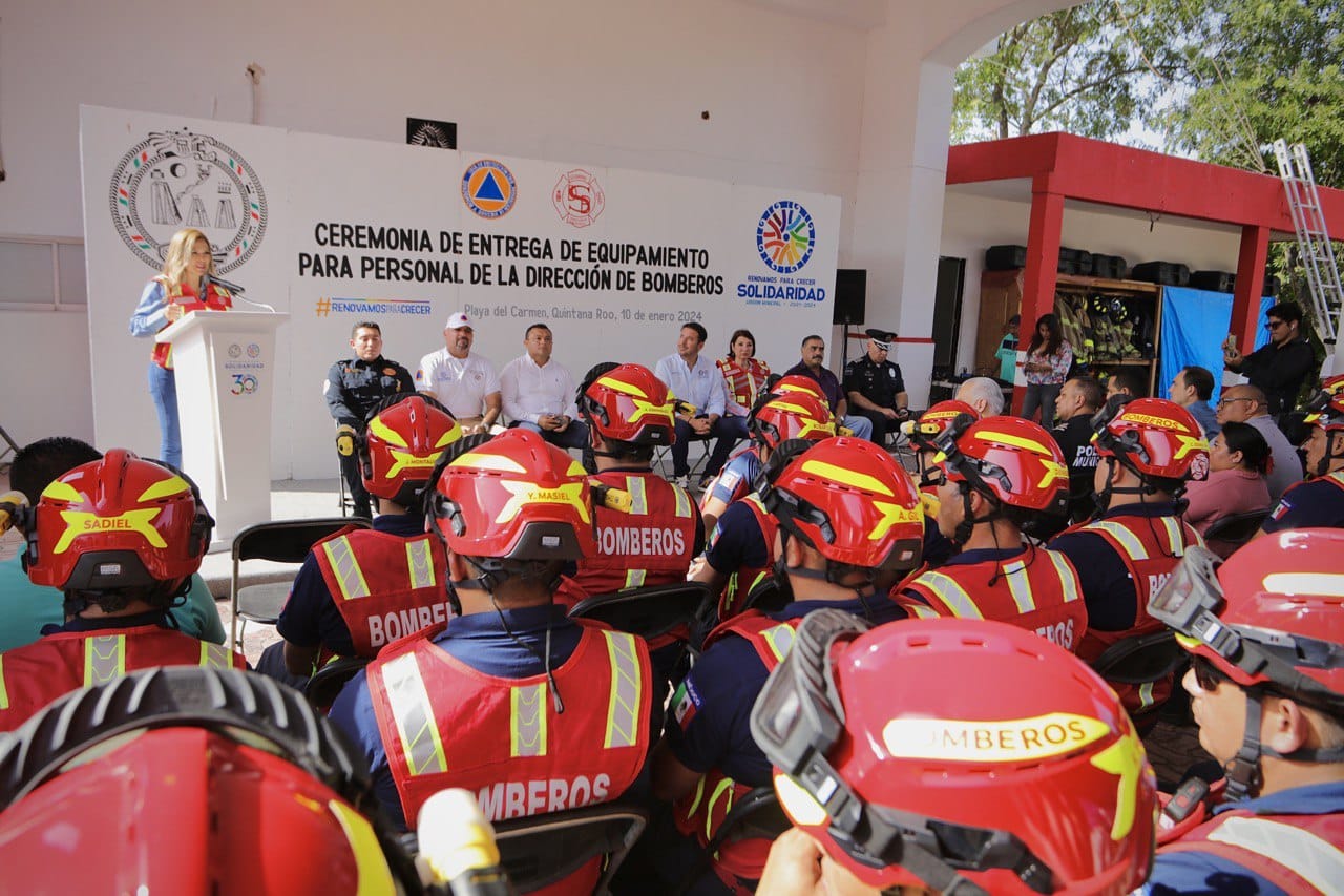 Solidaridad con el mejor equipo para bomberos en el estado – H. Ayuntamiento de Solidaridad