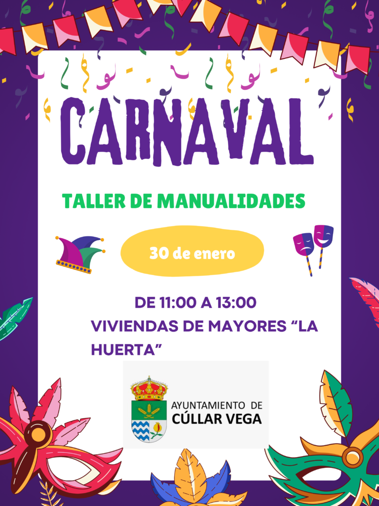 Taller de manualidades de Carnaval